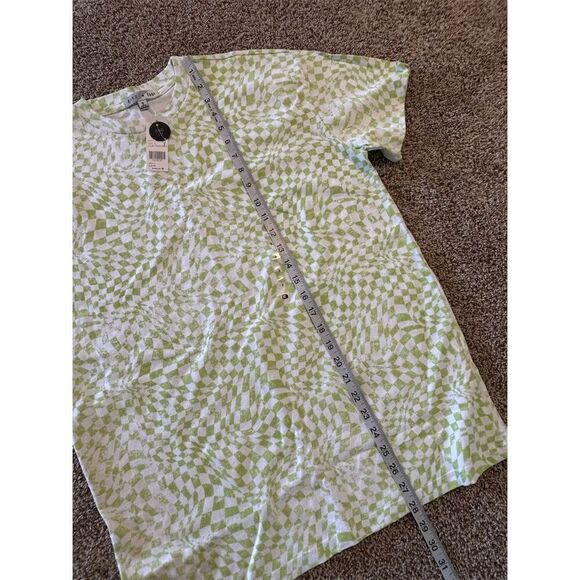 Fitz + Eddi women’s Green Geometric Dad Fit T-Shirt Size S - Picture 6 of 6